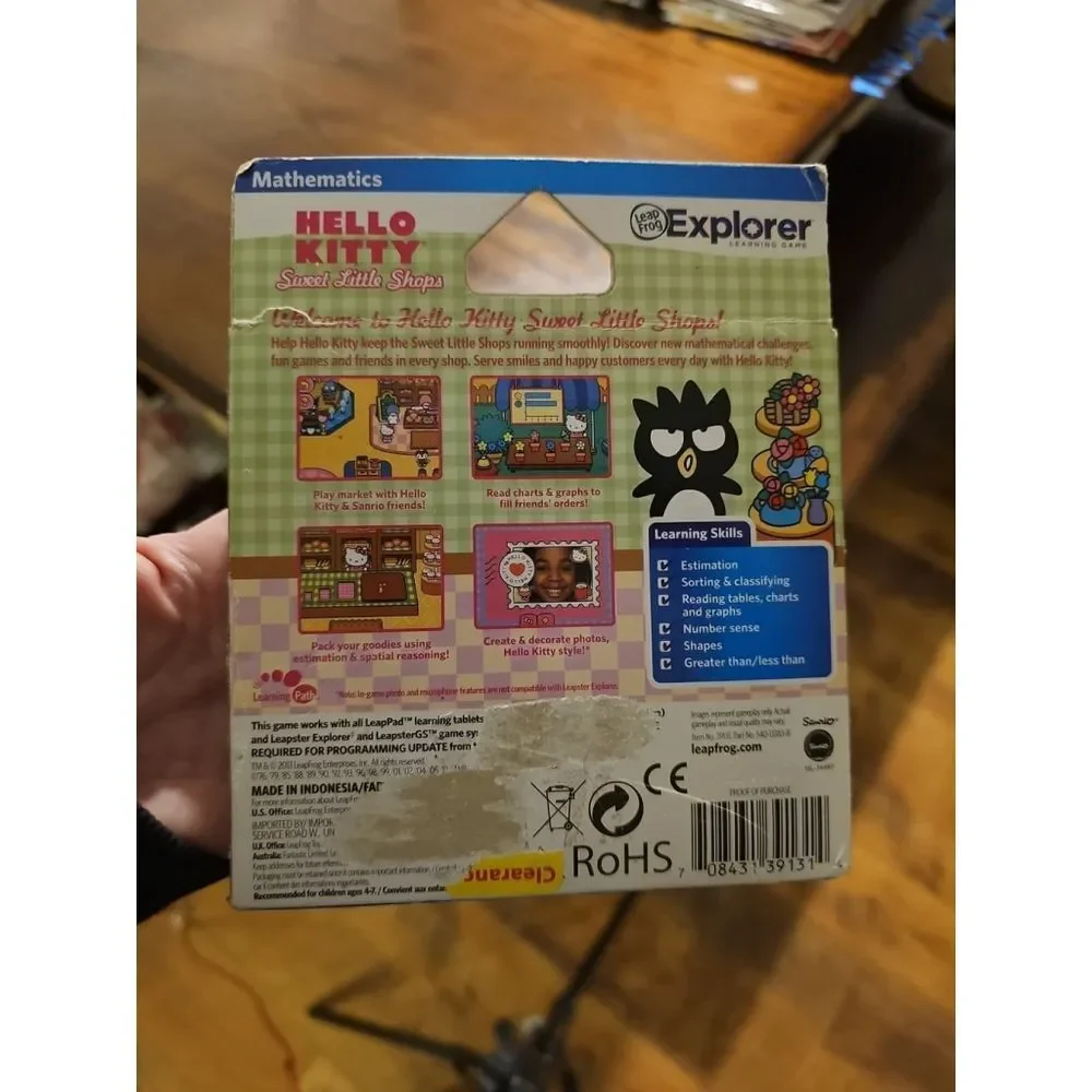 LeapFrog Leappad Explorer Hello Kitty Games LeapsterGS Mathematics Pre-K 1st New